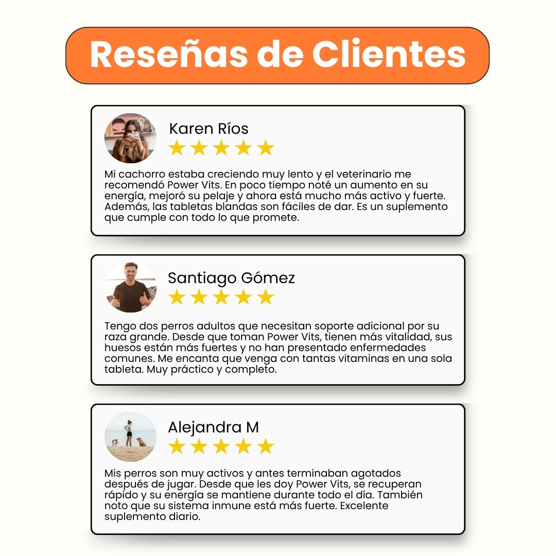 Suplemento Vitamínico Power Vits Kanu Vet Masticable para Perros