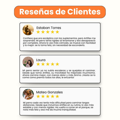 Suplemento Masticable Artiflex Kanu Vet para Perros - Refuerza Articulaciones y Mejora la Movilidad