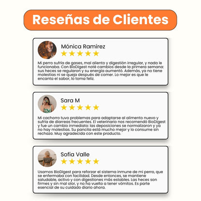 Suplemento Digestivo BioDigest con Probióticos Kanu Pet para Perros de Todas las Edades