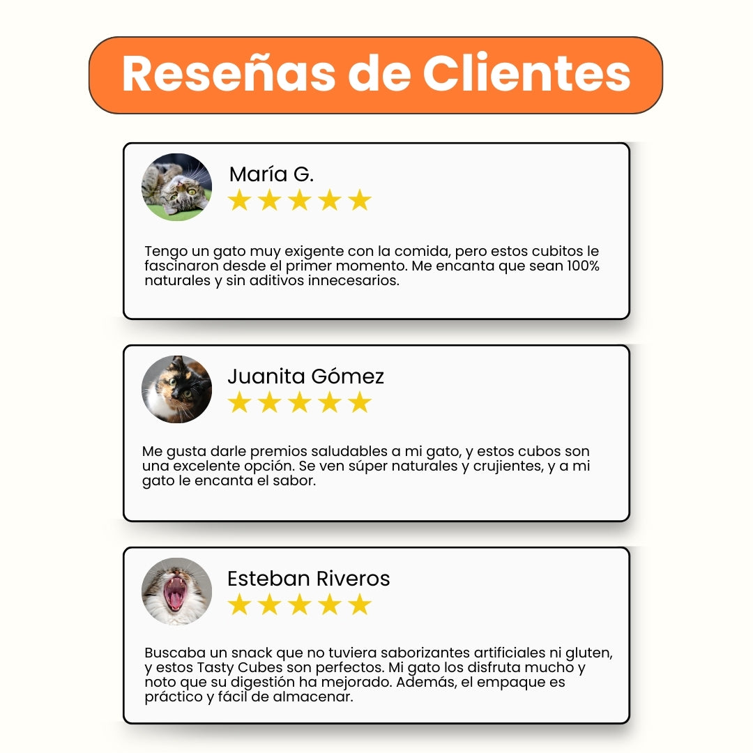Snack Liofilizado Tasty Cubes Arándanos y Zanahoria Kanu Pet para Gatos, Bajas en Calorías