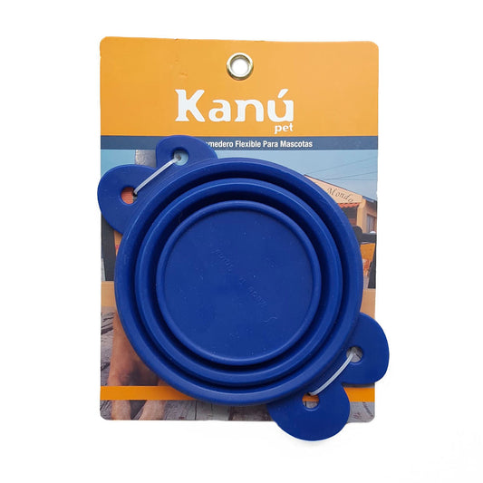 Comedero Flexible Azul Kanu para perro - {{ Kanu Pet }}