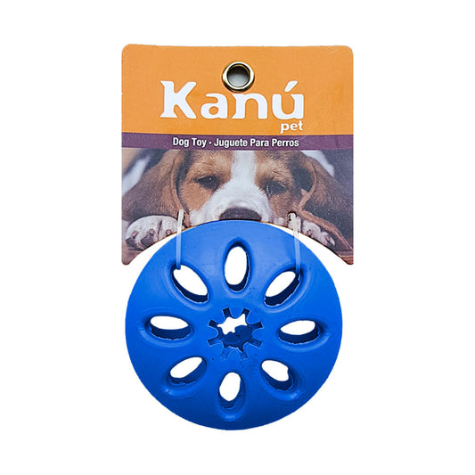 Juguete Porta Snack Redondo Azul Kanu para perro - {{ Kanu Pet }}