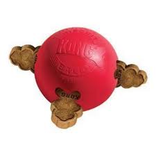 Pelota caucho kong porta pasab para perro